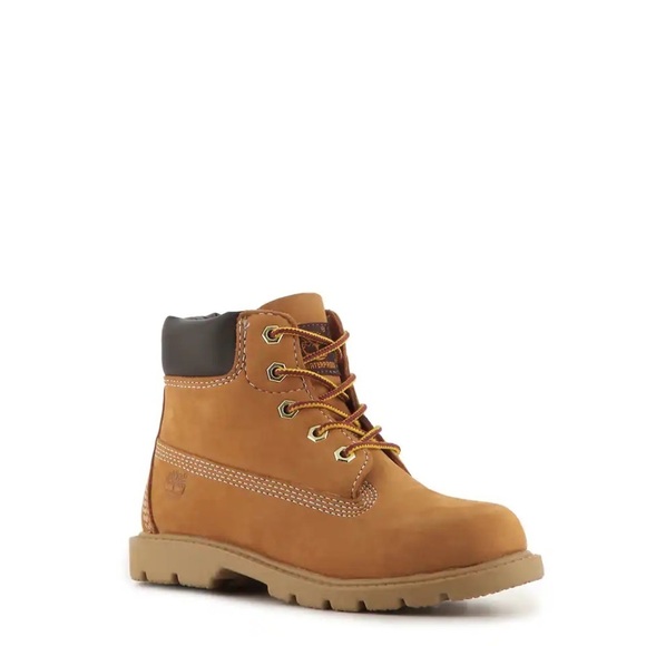 Timberland toddler Kids Boots in Tan and Black size 4.5 - Picture 1 of 14